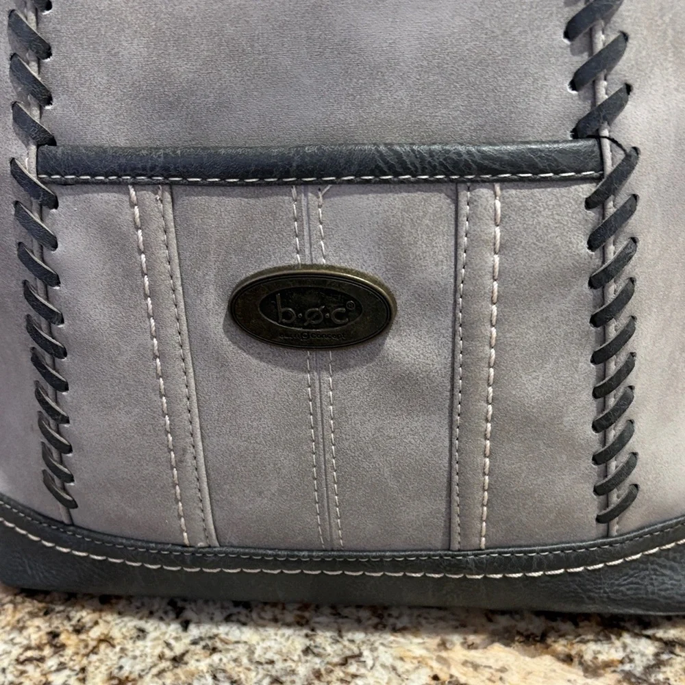 b.o.c. Gray and Black Stitched Backpack - Picture 2 of 9
